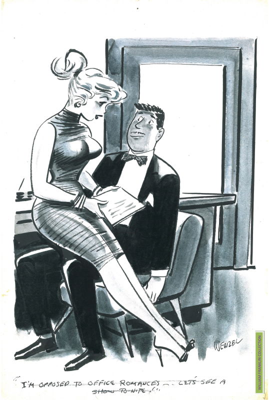 Humorama pin-up, in William Franklin's Bill Wenzel art Comic